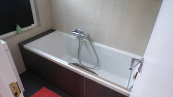 House | Bathroom | Separate tub and shower, deep soaking tub, towels