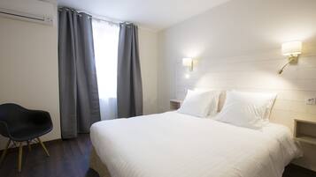 Chambres insonorisées, fer et planche à repasser, Wi-Fi gratuit