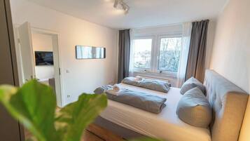 1 bedroom, desk, soundproofing, iron/ironing board