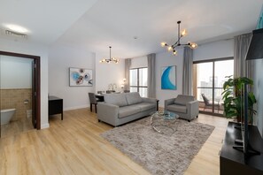 Apartment, Smoking | 2 bedrooms - Trendy JBR 2BR w Pool and Gym Marina Views (Dubai)