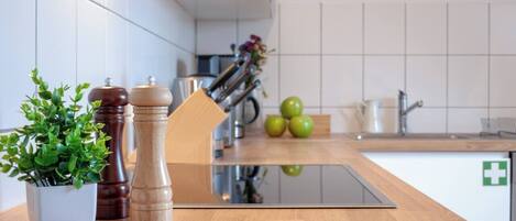 Frigorífico, horno, placa de cocina y lavavajillas