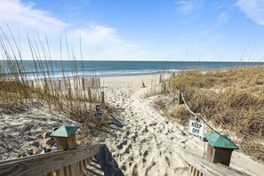 På stranden