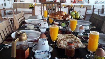 Daily local cuisine breakfast (EUR 15 per person)