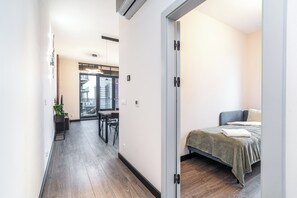 Apartment, Balcony | 2 bedrooms, iron/ironing board, free WiFi, bed sheets - RentPlanet - Apartament Góreckiego (Katowice)