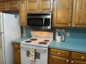 Microwave, oven, stovetop - Aimee’s Pleasant Ranchwood Villa (Oklahoma City)
