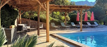 2-person apartment in Conca: Corsican paradise for rent between land and sea