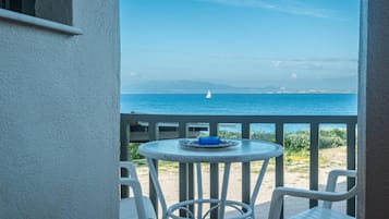 Deluxe appartement, uitzicht op zee | Terras