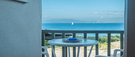 Deluxe Apartment, Sea View | Terrace/patio