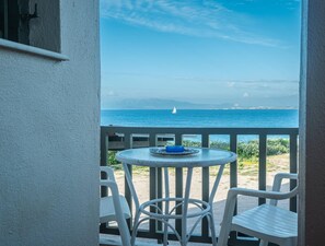 Deluxe Apartment, Sea View | Terrace/patio - Aegean Bliss Residences Karfas (Chios)