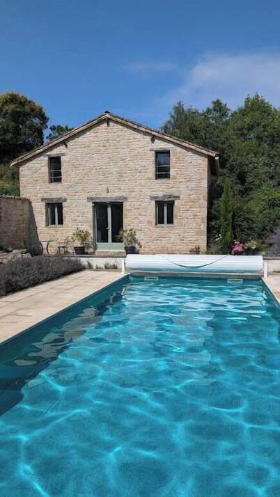 Charming French stone house with pool - Sleeps 10