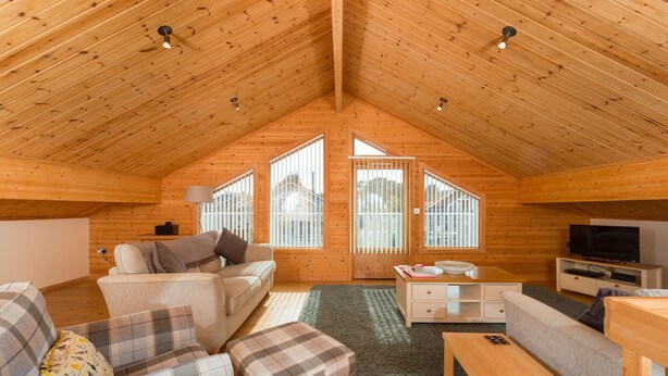 Living room - Lodge in Caldecott Hall With Private Hot Tub (Great Yarmouth)