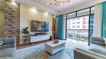 Departamento, 2 habitaciones, para fumadores, balcón | Sala de estar