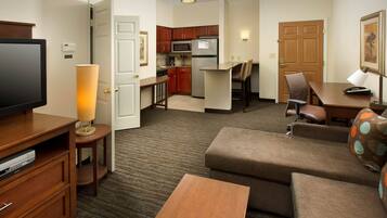 TV, DVD player, offices