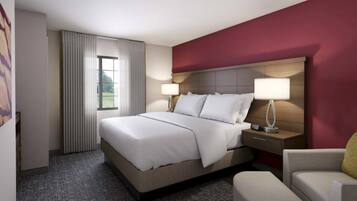 1 slaapkamer, een strijkplank/strijkijzer, gratis wifi, beddengoed