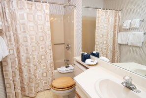 Towels, soap, toilet paper
