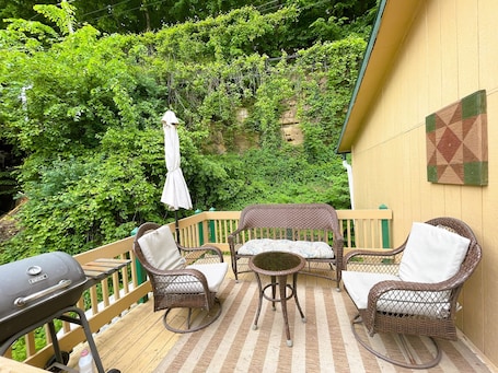 Property grounds. Bluffside Chalet Suite