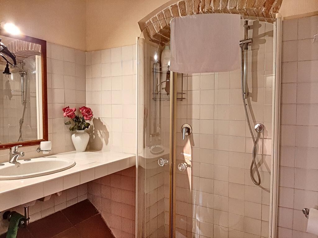 Dusche, Haartrockner, Bidet, Handtücher