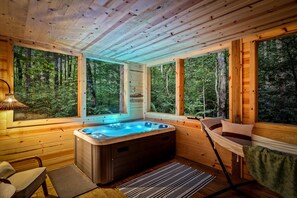 Interior - Greenhouse Cabin • Forest Views & Serenity (Cosby)