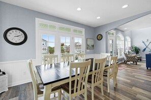 Dining - Spacious  Home with Pool & Captivating Ocean Views & STEPS to the beach! (Ocean Isle Beach)