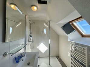 Hair dryer, towels