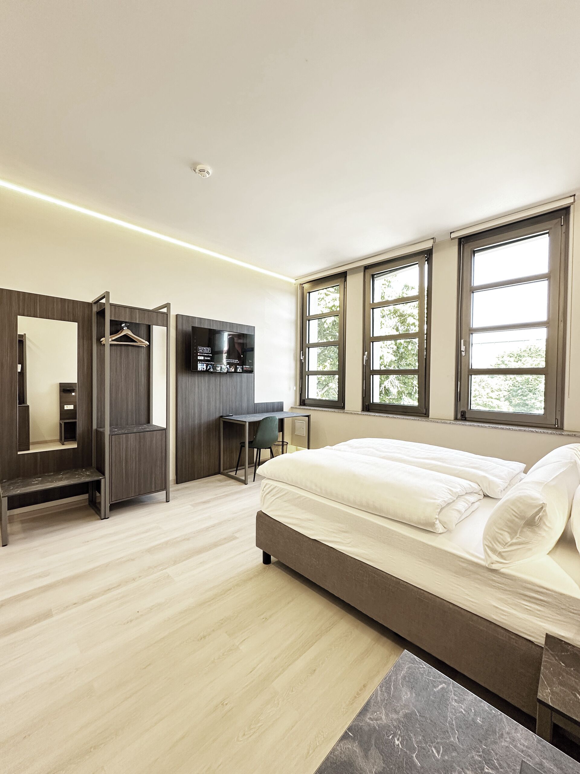 Standard Double Room, 1 Queen Bed, Non Smoking | Desk, laptop workspace, blackout drapes, soundproofing