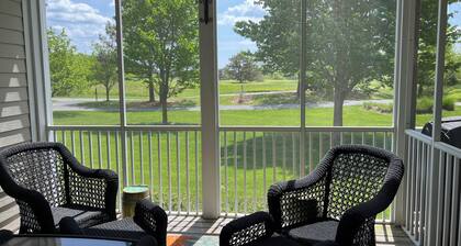 3-bedroom villa on Beartrap Dunes Golf Course. 1st tee, pool, ground floor.