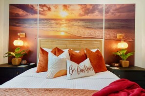 5 bedrooms, desk, iron/ironing board, travel cot