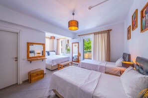 Family Quadruple Room, City View | Premium bedding, laptop workspace, iron/ironing board, free WiFi - Larex (Kas)