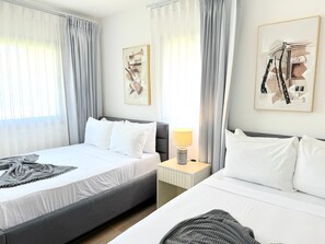 Premium bedding, free WiFi, bed sheets -  Playa Palmera Beach Front Apartments (Punta Cana)
