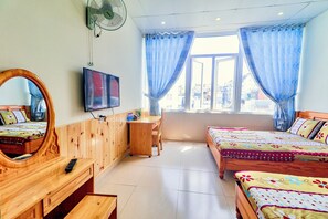 1 slaapkamer, een strijkplank/strijkijzer, wifi, beddengoed