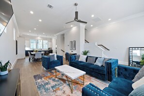 Smart TV, table football, ping pong, books