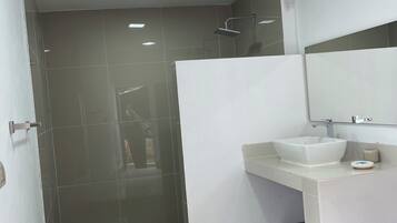 SĂšche-cheveux, serviettes fournies, savon, papier toilette