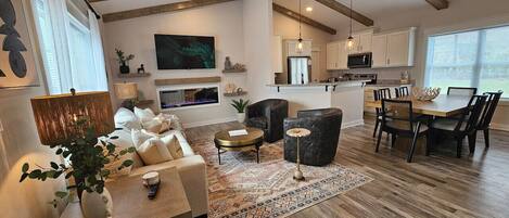 Fernseher, Kamin, Videospiele