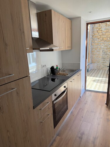 City center apartment with exterior