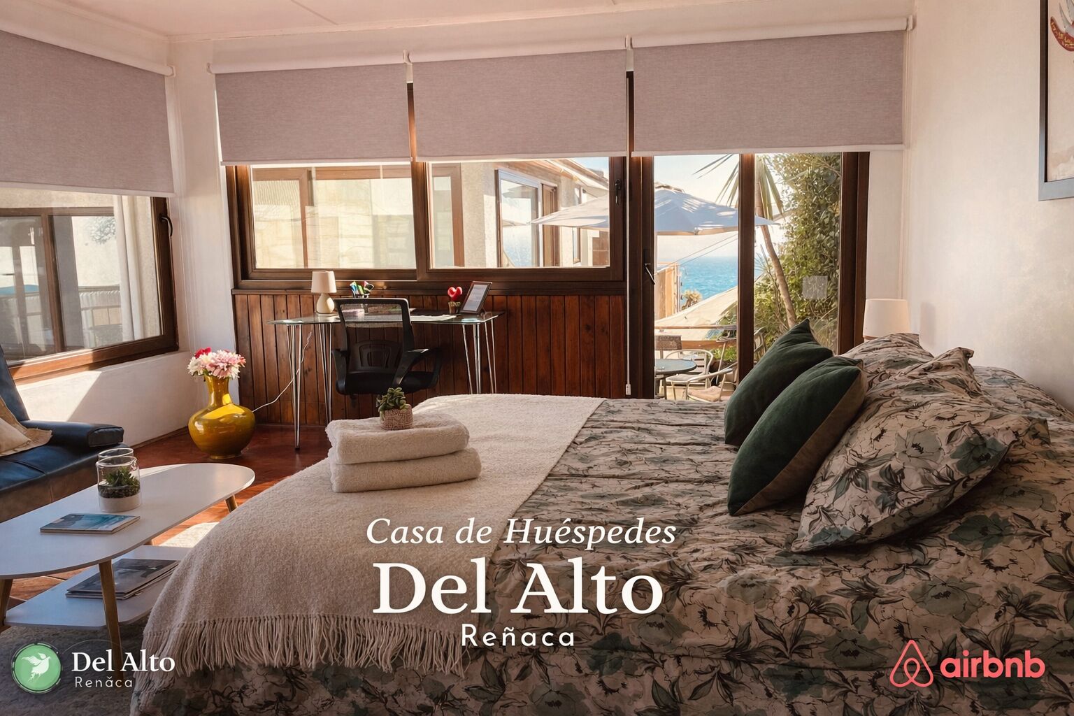 2 dormitorios, escritorio, cuna de viaje y wifi