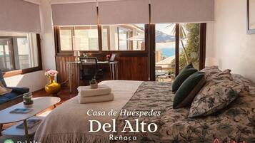 2 dormitorios, escritorio, cuna de viaje y wifi