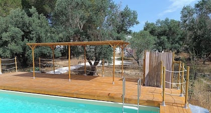 Family Room “L’Ulivo” with Outdoor Kitchen and Pool near Ostuni, in Puglia