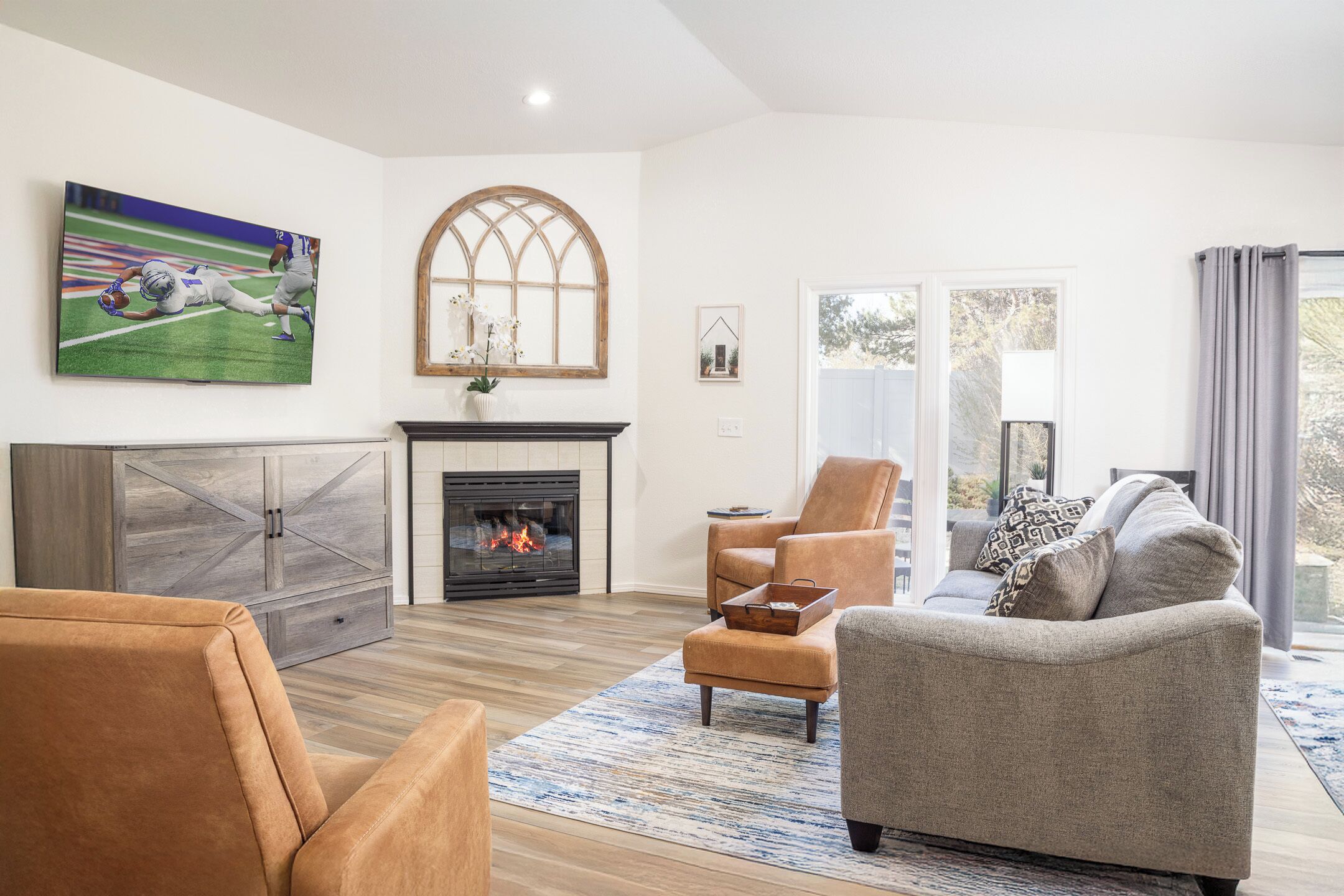 スマートテレビ、暖炉