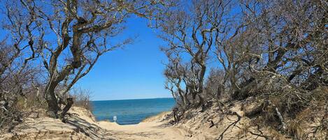 Tæt på stranden, liggestole