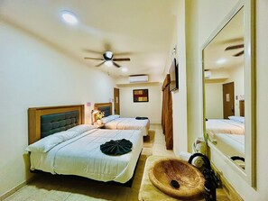 Deluxe Double Room, Mountain View | 1 bedroom, in-room safe, iron/ironing board, free WiFi