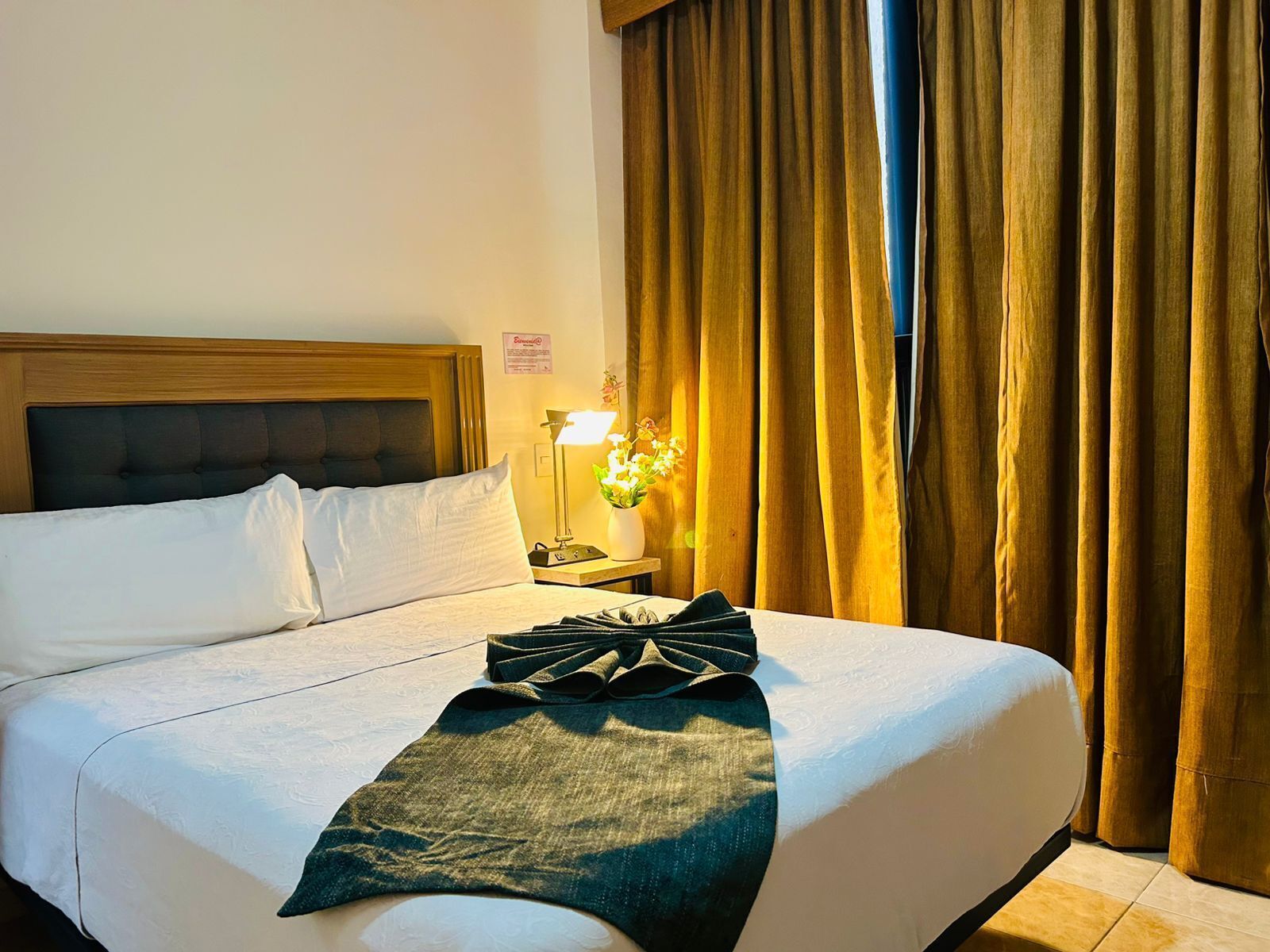 Een kluis op de kamer, een strijkplank/strijkijzer, gratis wifi