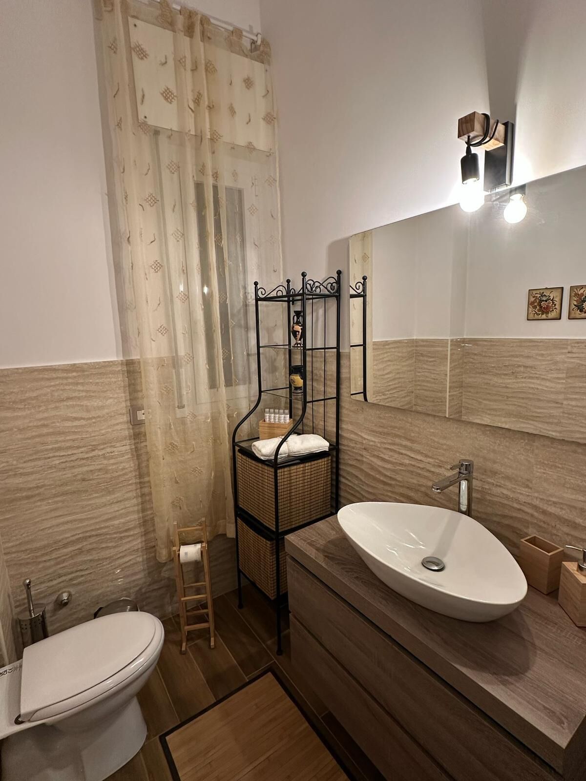 Shower, hair dryer, bidet, soap