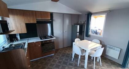 Mobil-home 6 pers | Clim, terrace, river | Camping with swimming pool - Mialet