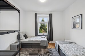 2 bedrooms, in-room safe, travel crib, WiFi