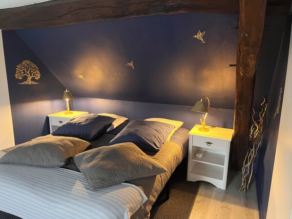 3 chambres, bureau, lit parapluie, Wi-Fi gratuit