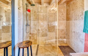 Shower, hair dryer