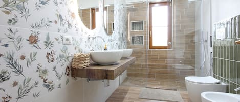 Shower, hair dryer