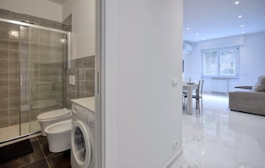 Shower, hair dryer