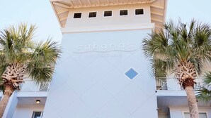 A building with the name "cabanas" and the address "145 Spires Lane".