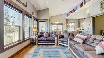 Televisión y chimenea